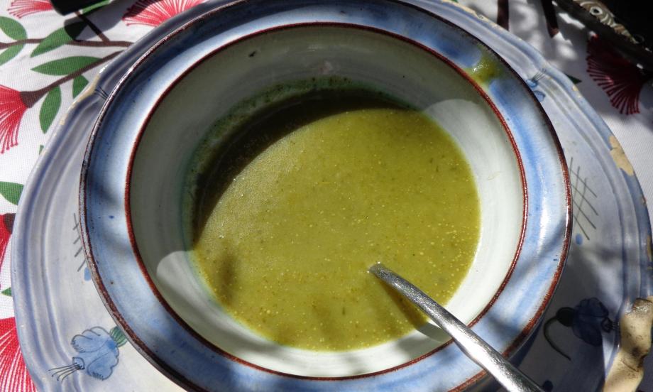 Watercress soup fresh