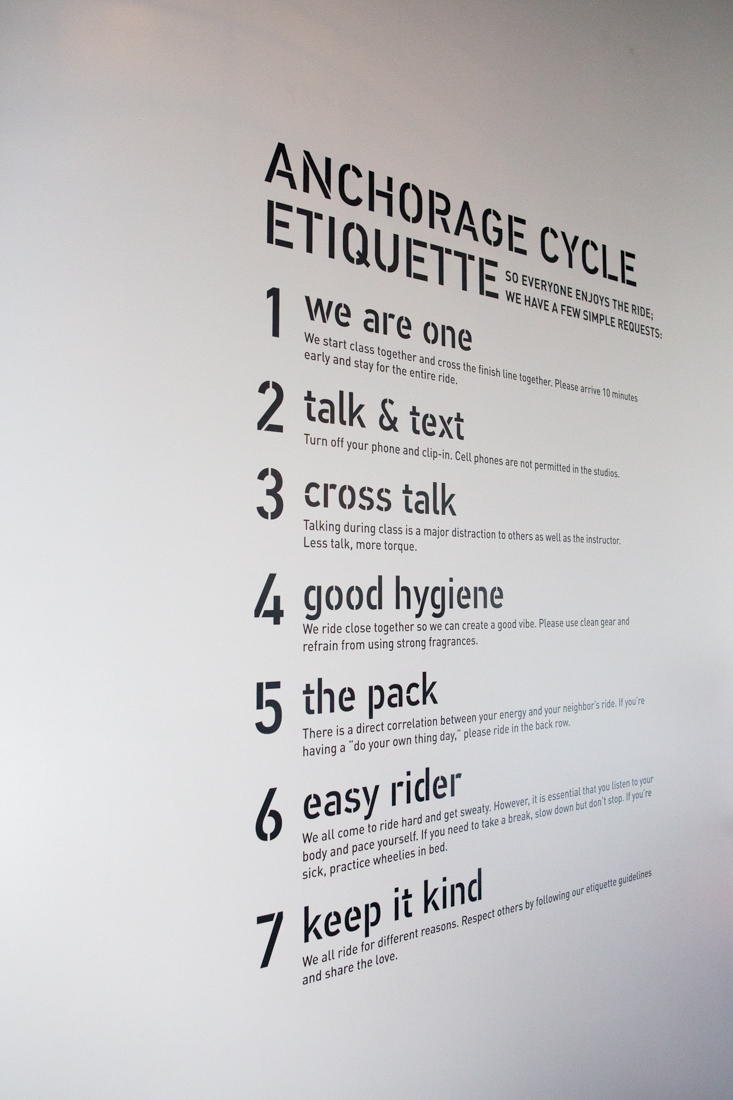 Anchorage Etiquette