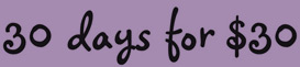 30 days for $30