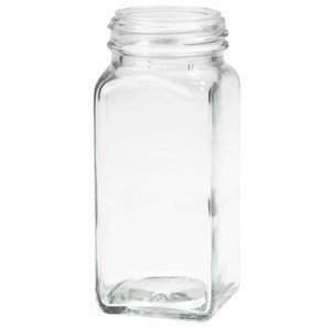 french glass spice jars